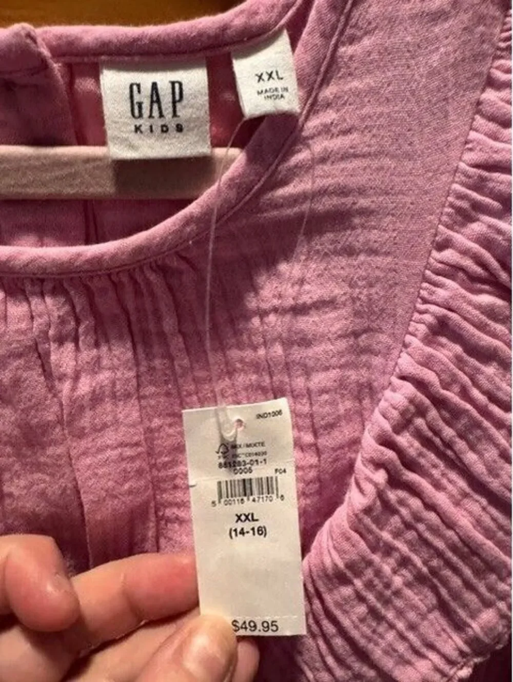 GAP Kids Girls Pink Ruffle Dress XXL (14-16)